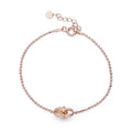 Natural Citrine Marquise-Cut Minimalist Beaded Bracelet in Sterling Silver